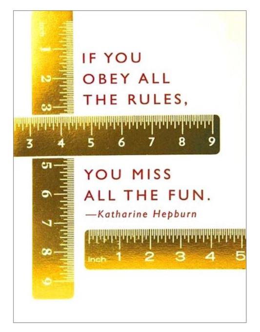 Obey The Rules Greeting Card