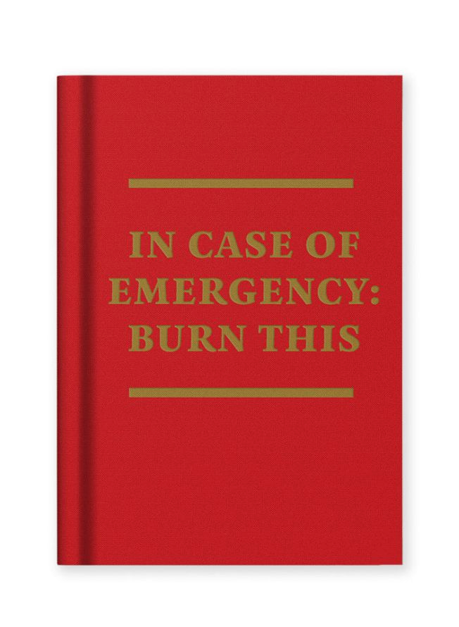 In Case of Emergency: Burn This Tiny Notebook