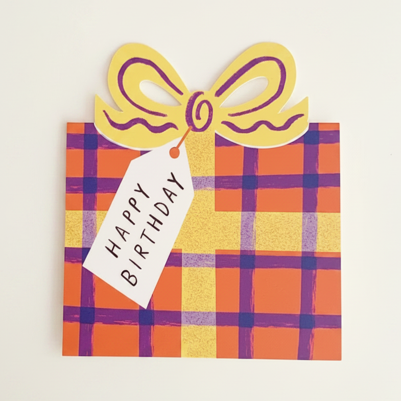 Happy Birthday Bow Greeting Card