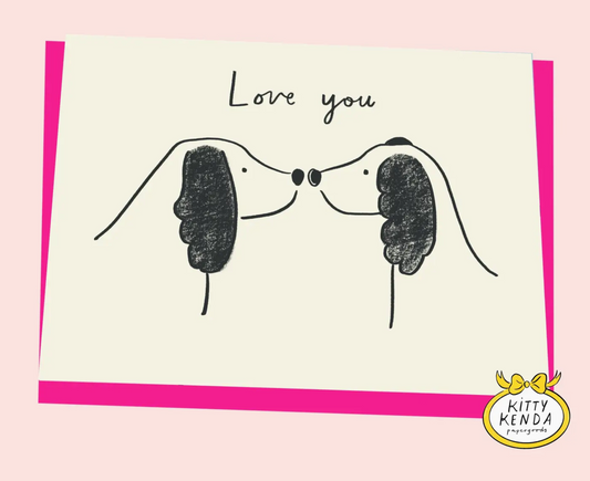 Love You Nose Touch Greeting Card