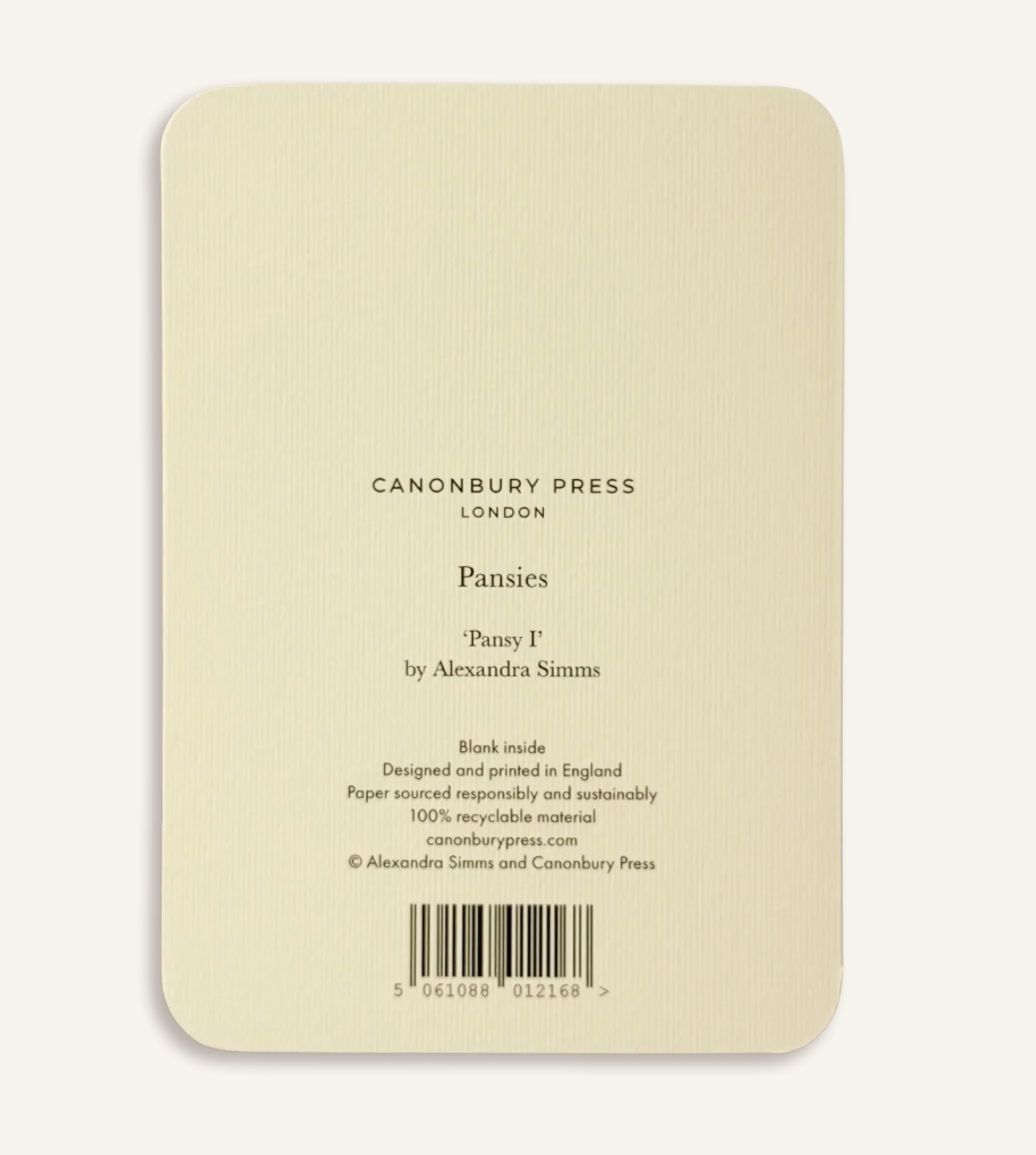 Pansy - Greeting Card