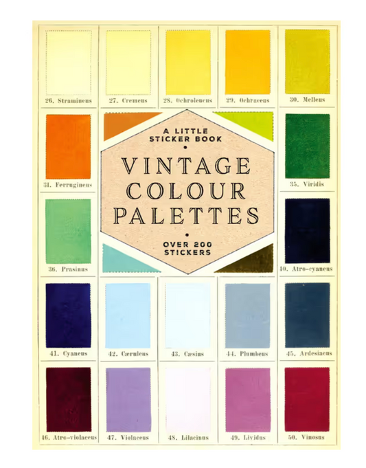 Vintage Colour Palettes - A Little Book of Stickers