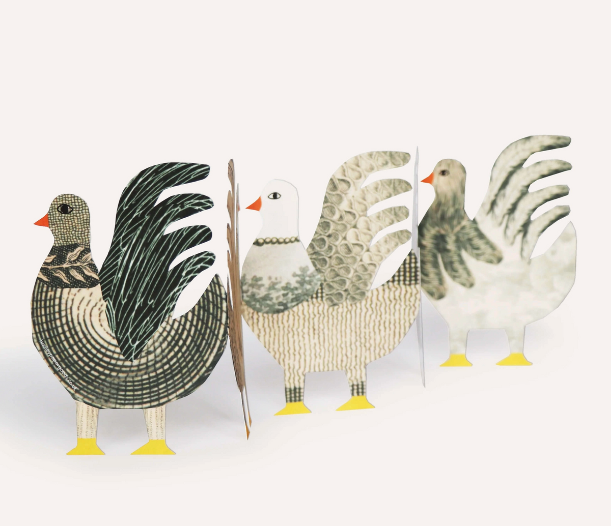 Chickens Concertina Card