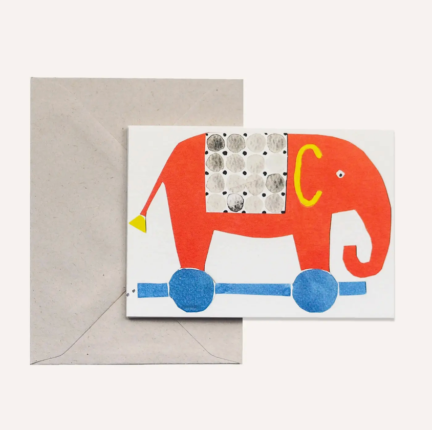 Elephant Concertina Card