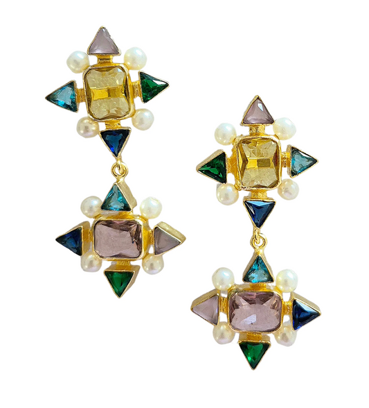 Statement Star Gem Earring