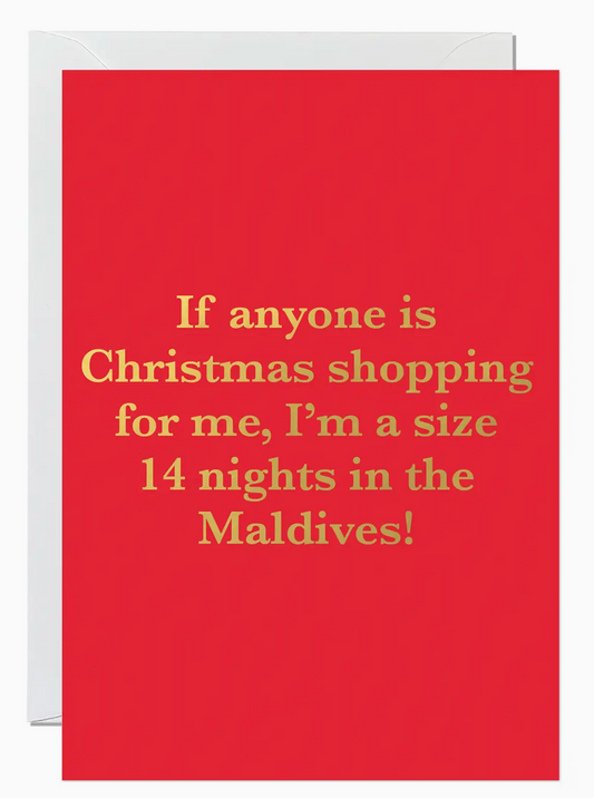 Maldives Christmas - Greeting Card