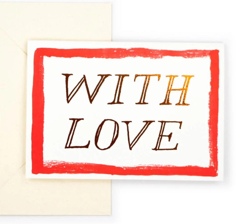 With Love Greeting Card