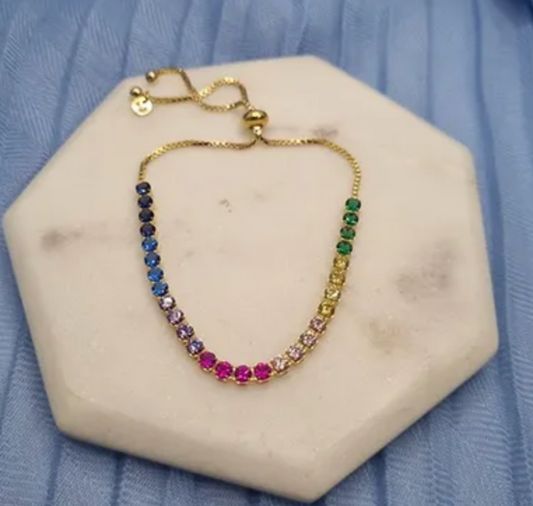 Cubic Adjustable Tennis Bracelet