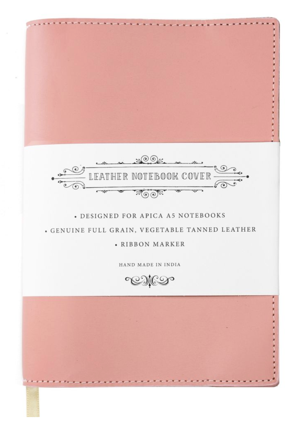 A5 Notebook with Leather Jacket