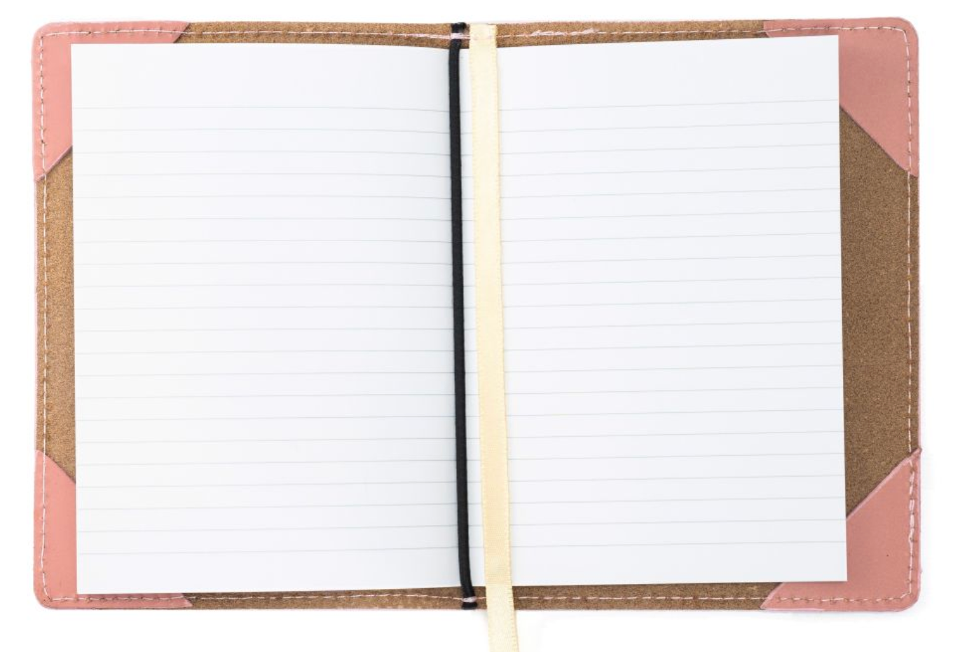 A5 Notebook with Leather Jacket