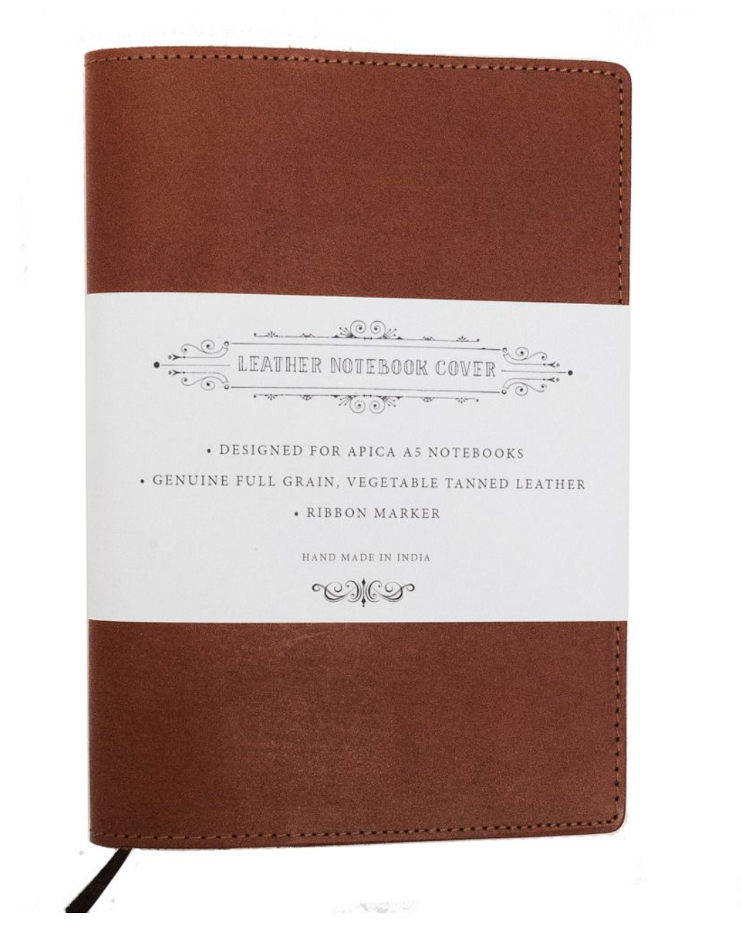 A5 Notebook with Leather Jacket