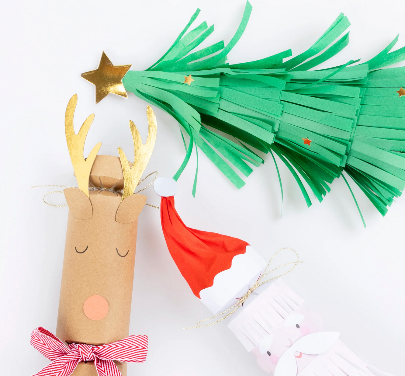 Christmas Cracker Santa, Reindeer & Tree)