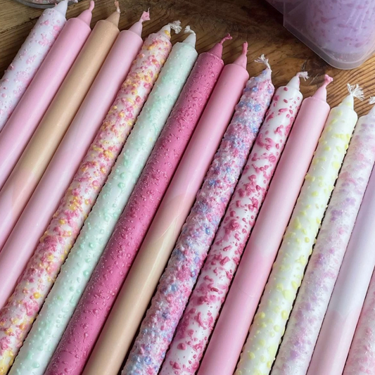 Taper Candles Confetti - 35cm