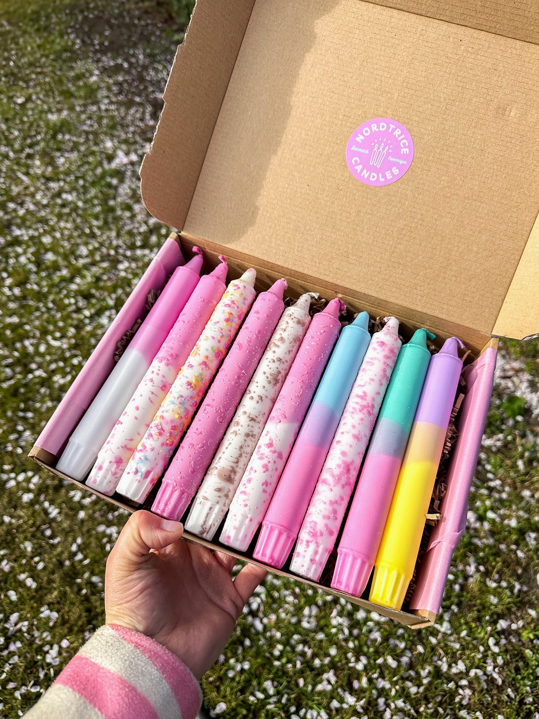 Taper Candles Confetti - 35cm