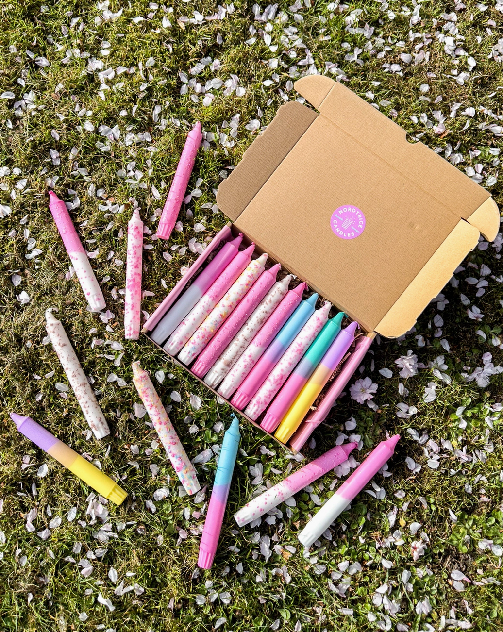 Taper Candles Confetti - 35cm