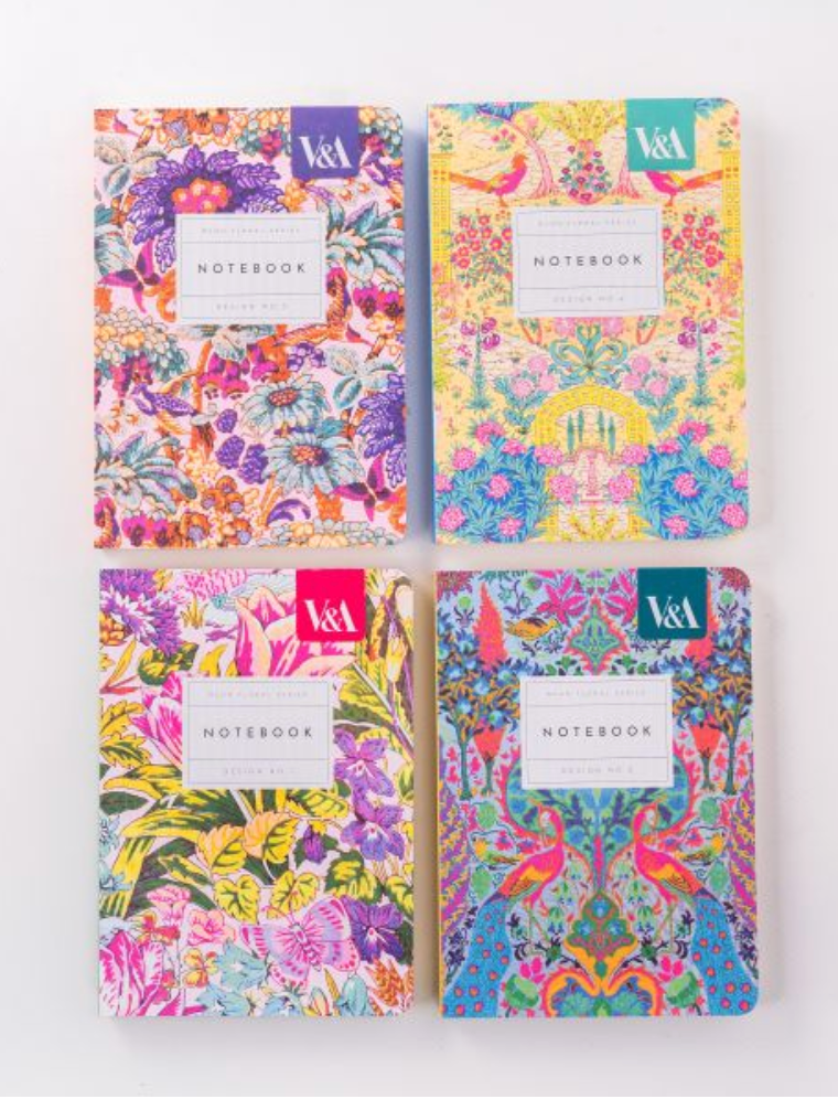 Neon Floral Coral Jungle Notebook A6