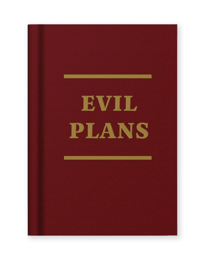 Evil Plans Tiny Notebook
