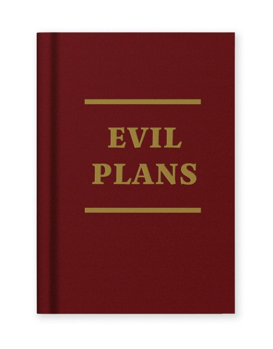 Evil Plans Tiny Notebook