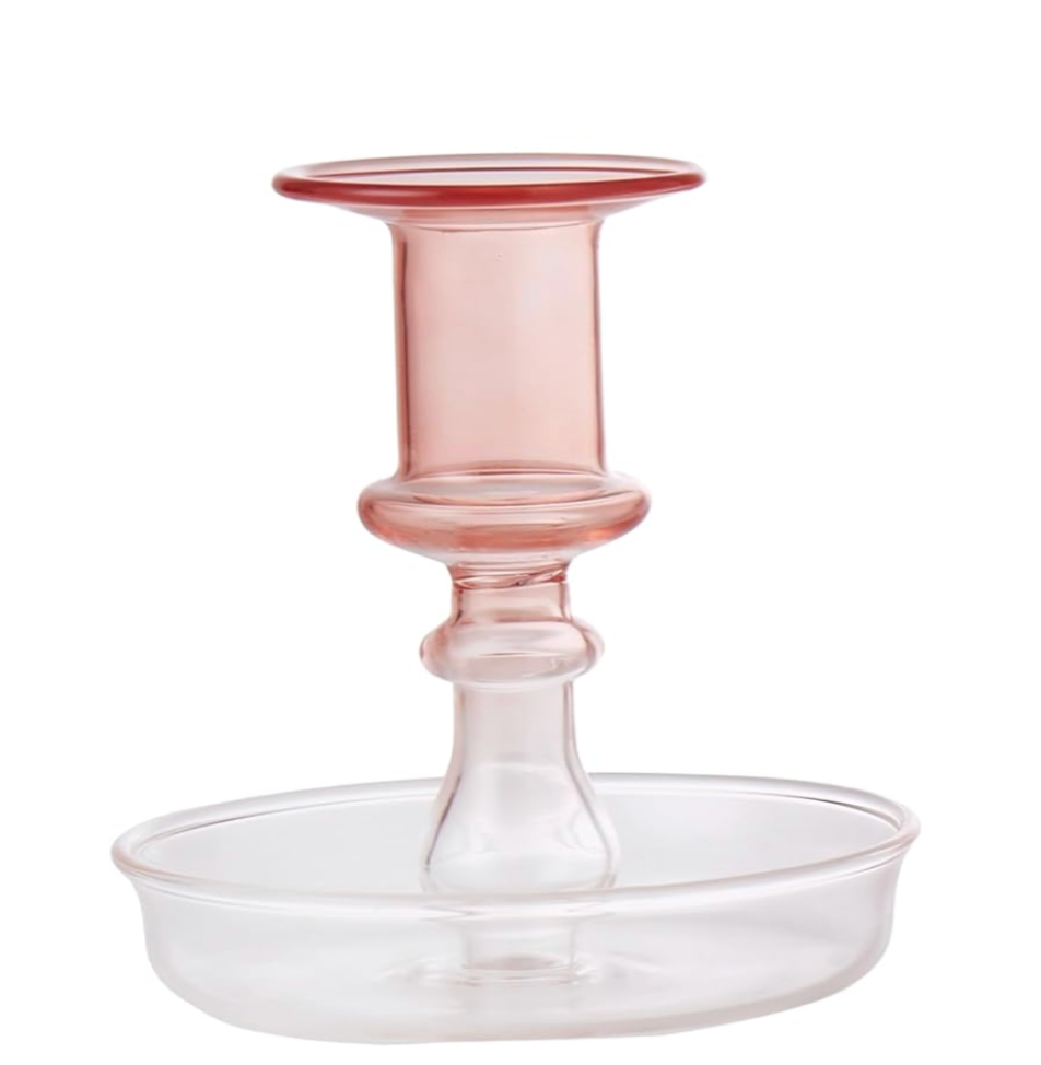 Emporium Glass Candle Holder Muted Clay