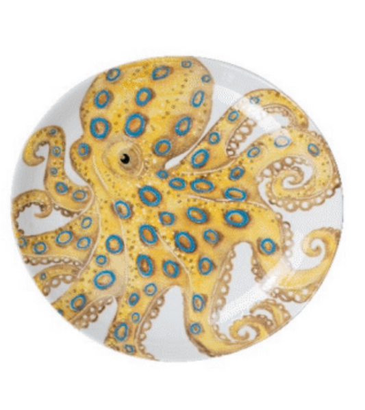 Blue Ring Octopus Platter