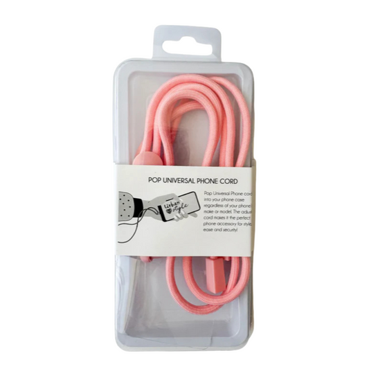 Pop Universal Phone Cord in Pink