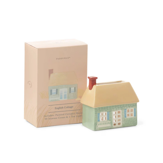 No. 04 English Cottage Style Incense & Tea Light Holder (1 Tea Light & 20 Incense Cones)