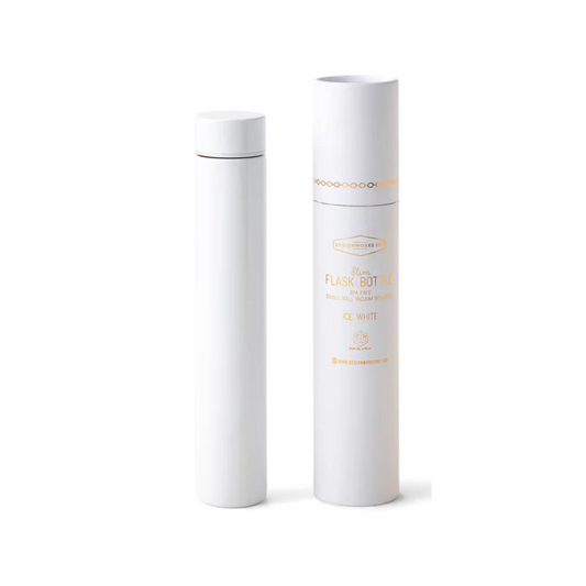 White Tall Flask