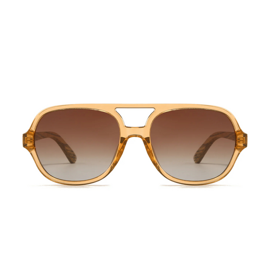 Billy Clear Brown Sunglasses