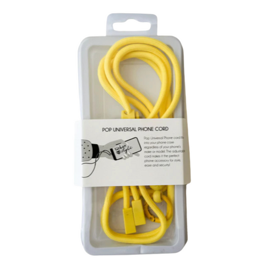 Pop Universal Phone Cord in Yellow