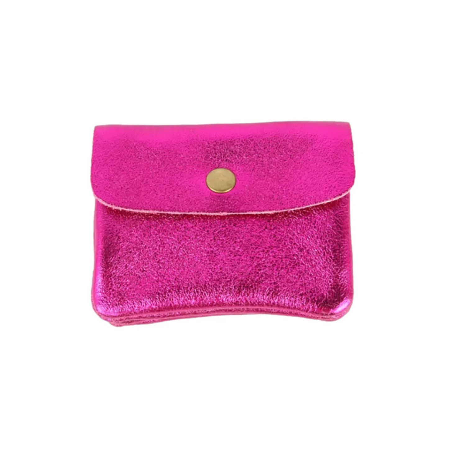 Coin Purse Metallic Fuchsia