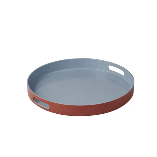Bevanda Two-Tone Tray in Red Blue