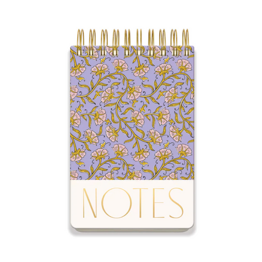 Large Chunky Notepad - Purple Vintage Floral