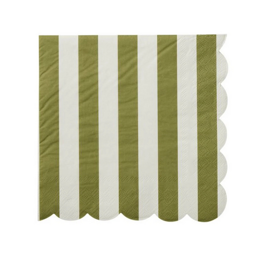 Carnival Olive Paper Napkin 20 pack