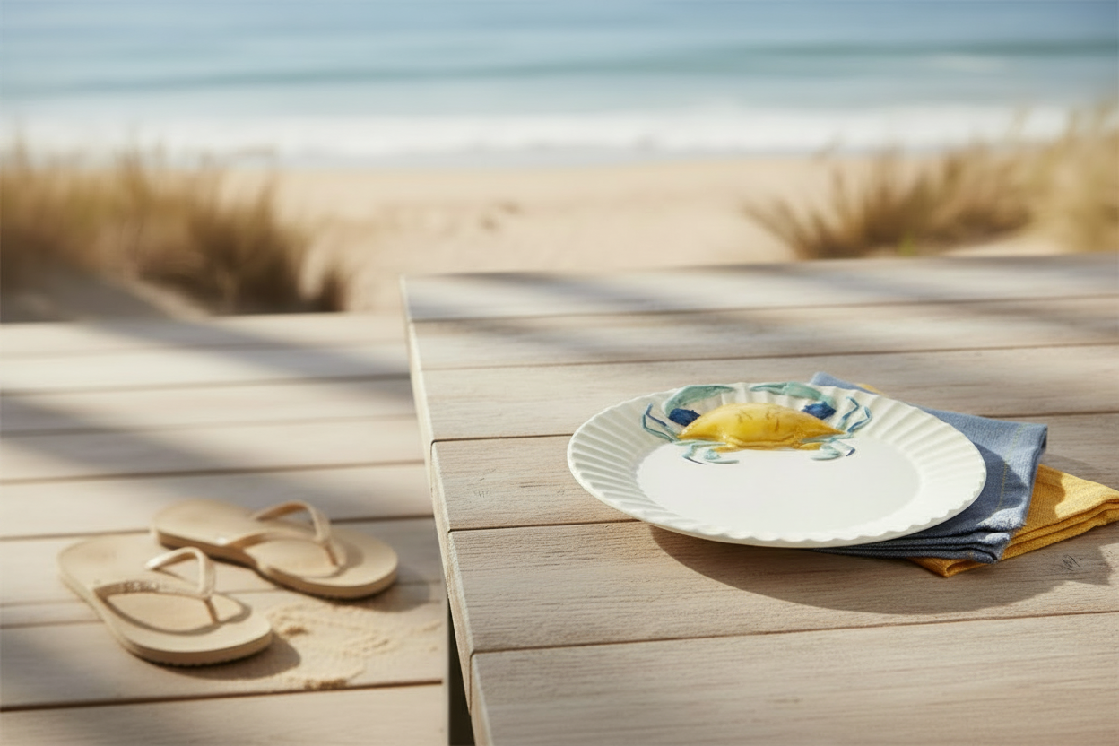 Crab Shack Ceramic Platter
