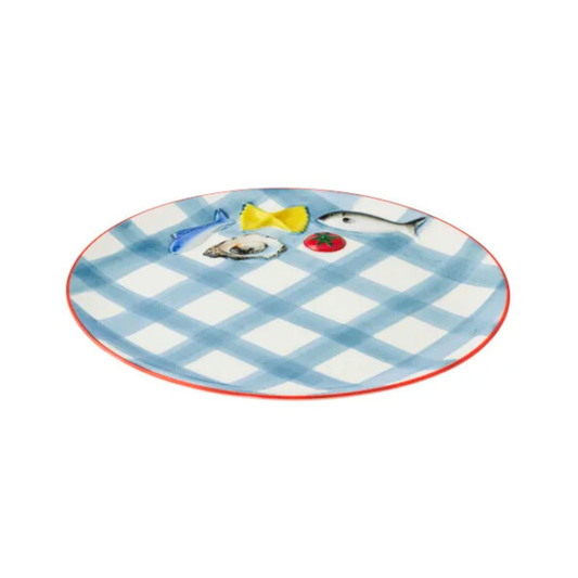 Deli Round Ceramic Platter 35cm Multi