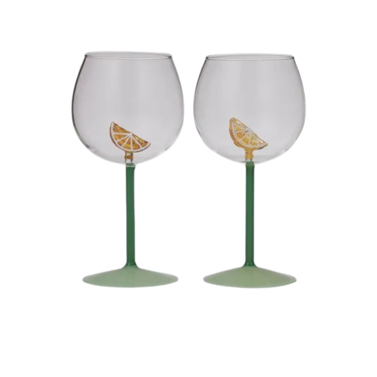 Lemon Gin Ballon Glasses Set of Two