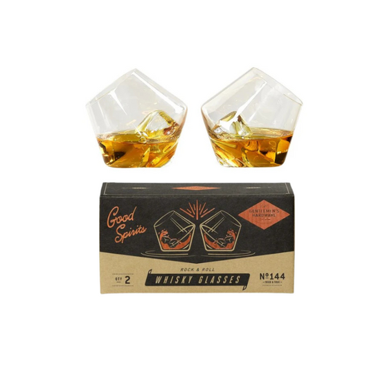 Rocking Whisky Glasses, Set Of 2
