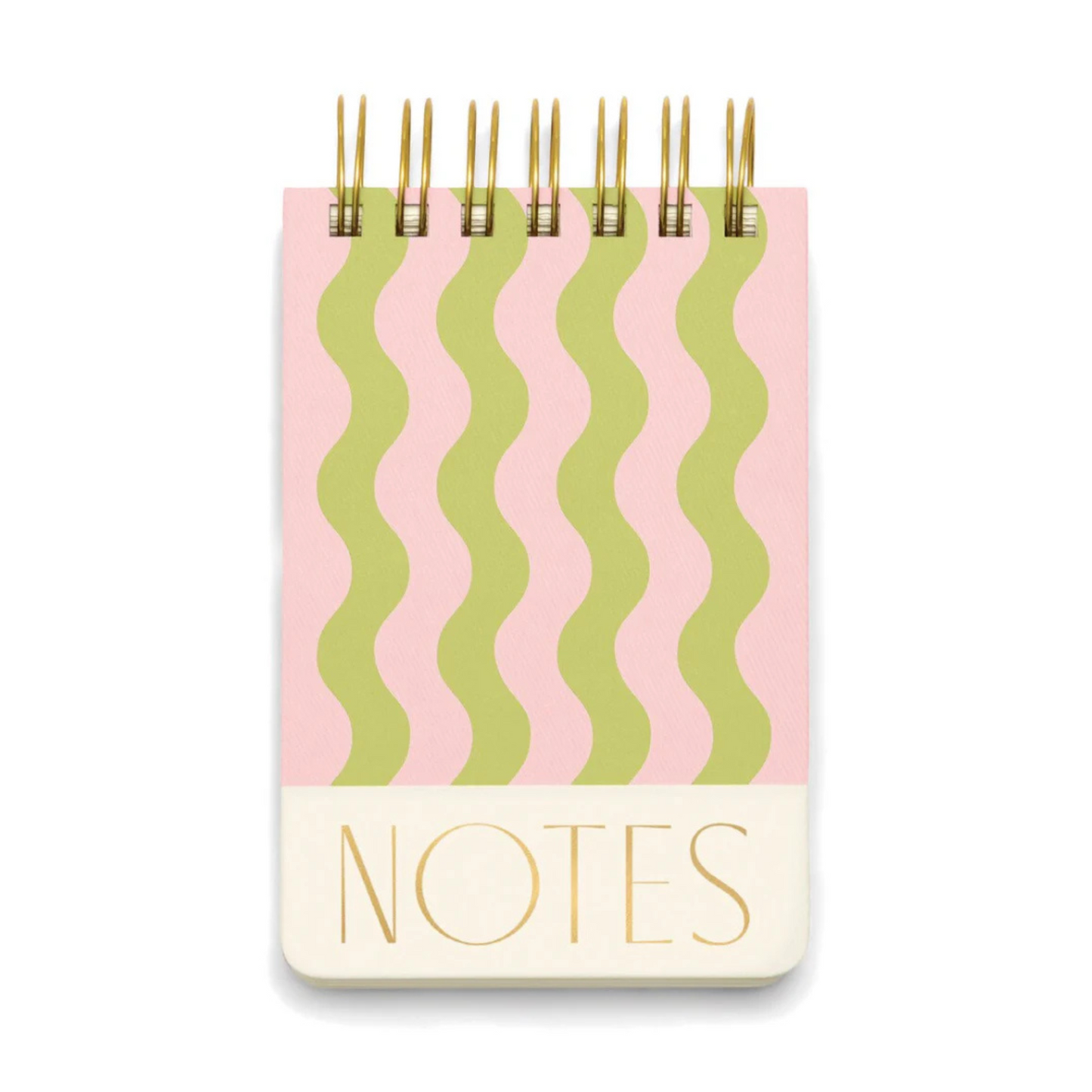 Twin Wire Notepad Wavy Stripes
