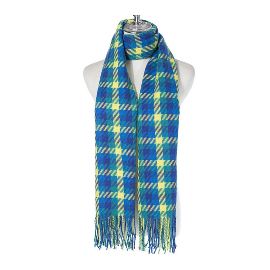 Blue & Yellow Gingham Scarf