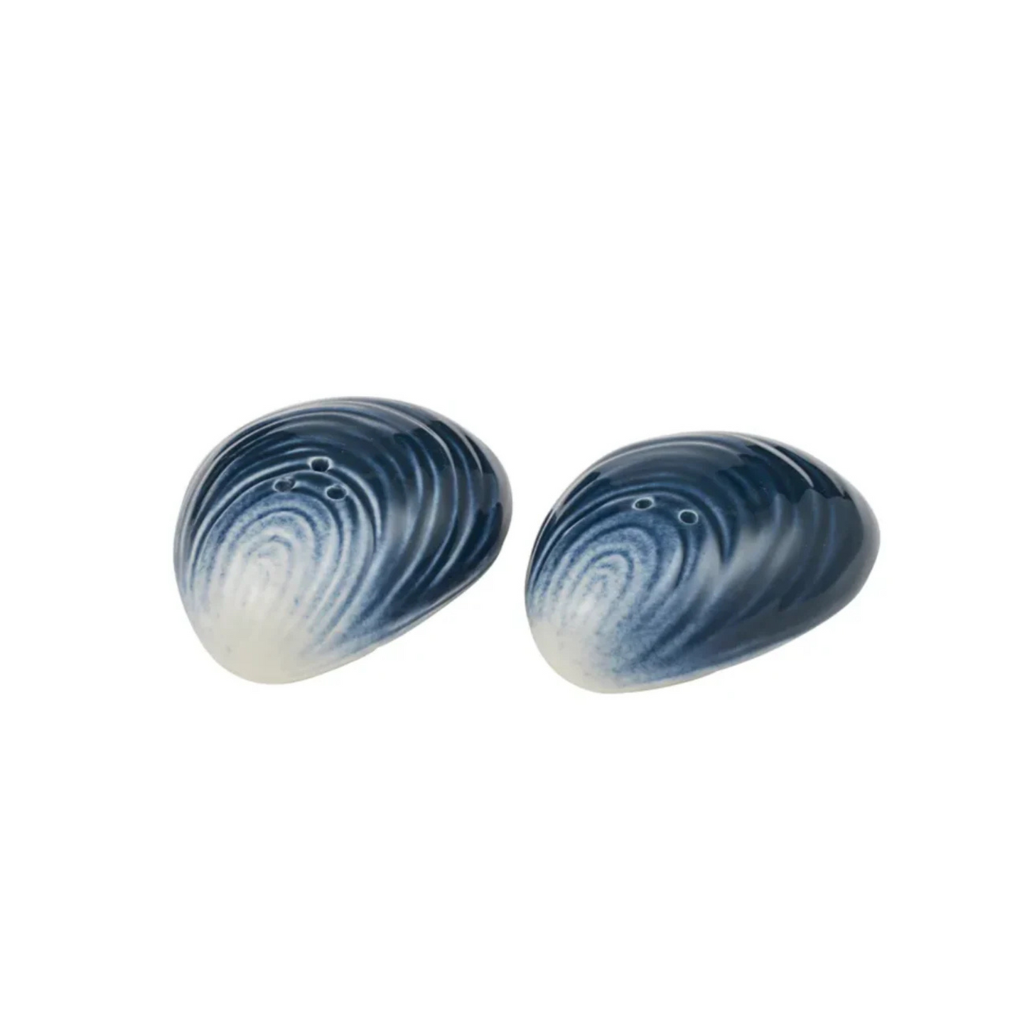 Mussel Ceramic Salt & Pepper Shaker Set