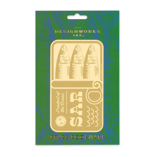 Brass Bookmark - Sardines