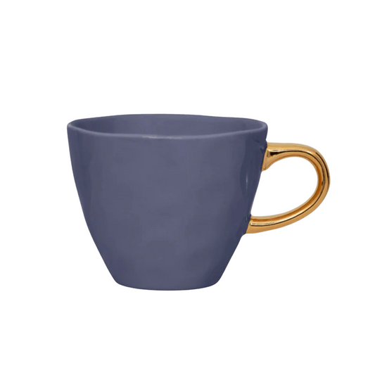 Good Morning Tea Cup Purple Blue