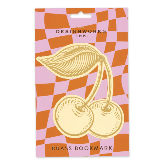 Brass Bookmark - Cherries