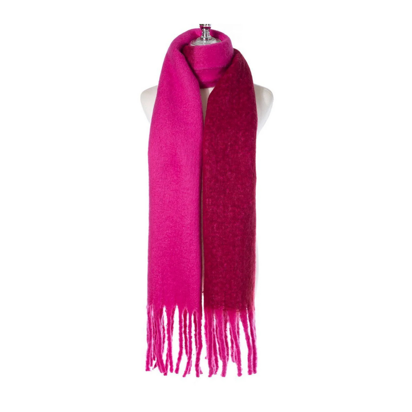 Fuschia & Red Scarf