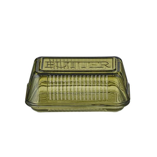 Lia Glass Butter Dish