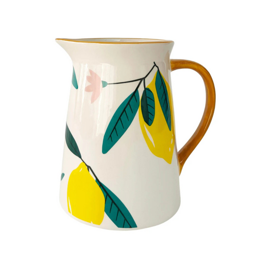 Evergreen Ceramic Jug in Green Yellow