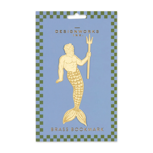 Brass Bookmark - Poseidon