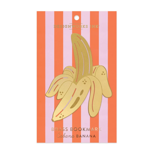 Brass Bookmark - Cabana Banana