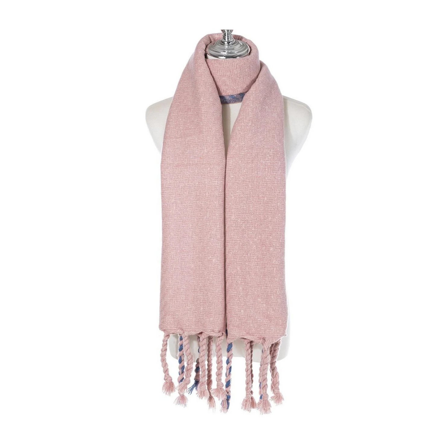 Contrast Outline Pink & Purple Scarf