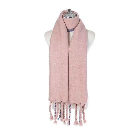 Contrast Outline Pink & Purple Scarf